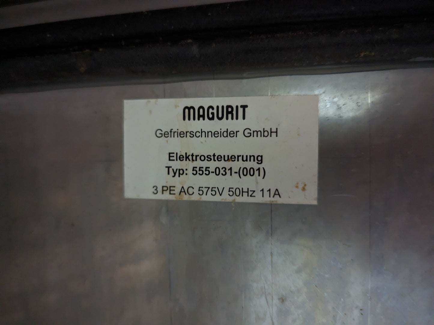 Original-Used-Magurit-Pneumatic-Frozen-block-cutter (UNICUT555 SN 4772)